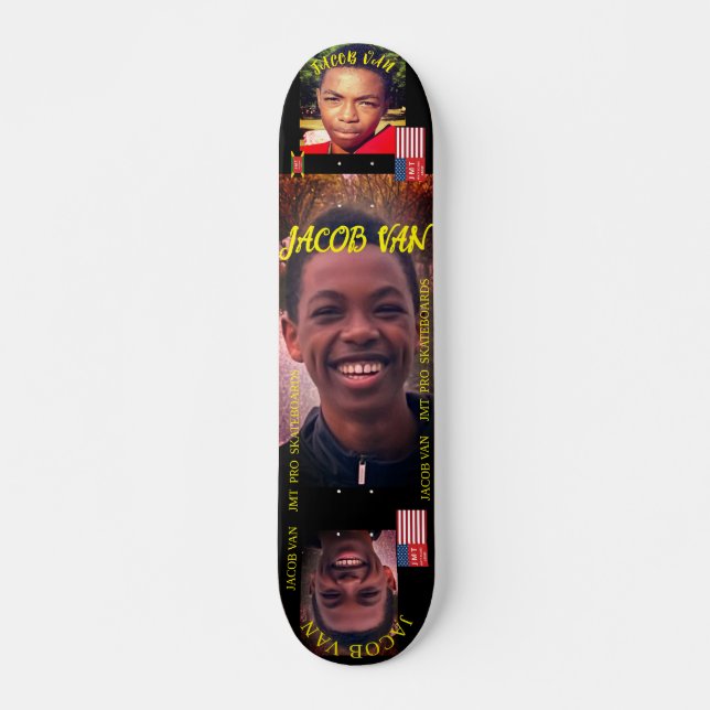 JACOB VAN OFFICIAL JMT 7, 3/4 pol, skateboard Deck (Frente)