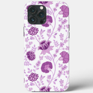 Jacobean Floral Big Pattern Pinks em Branco