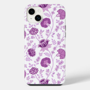 Jacobean Floral Big Pattern Pinks em Branco