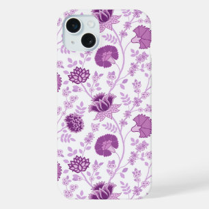Jacobean Floral Big Pattern Pinks em Branco