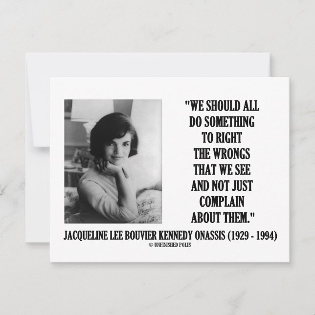 Jacqueline Kennedy Correto Os Erros Reclamam Citaç (Frente)