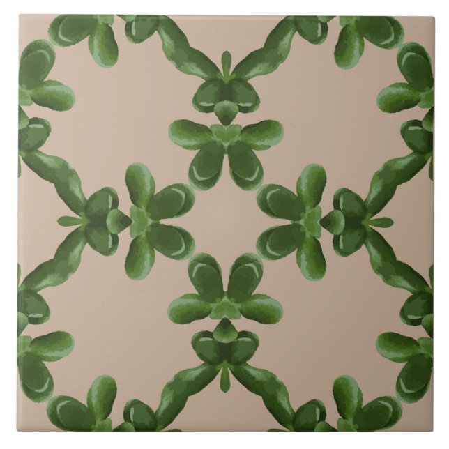 Jade Lattice in Beige (Frente)