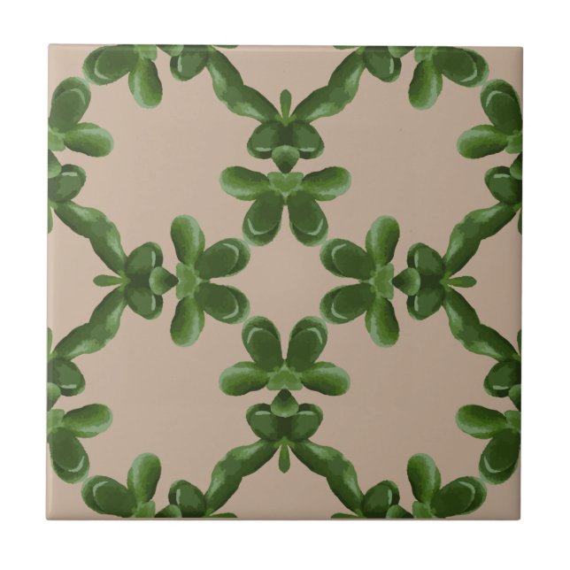 Jade Lattice in Beige (Frente)