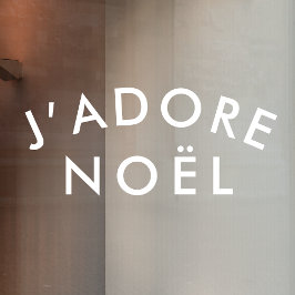 J'adore Noel | Natal Mínimo Branco Simples