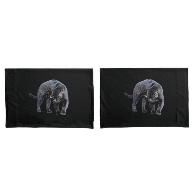Jaguar Diablo Black Pillowcases (Frente - conjunto)