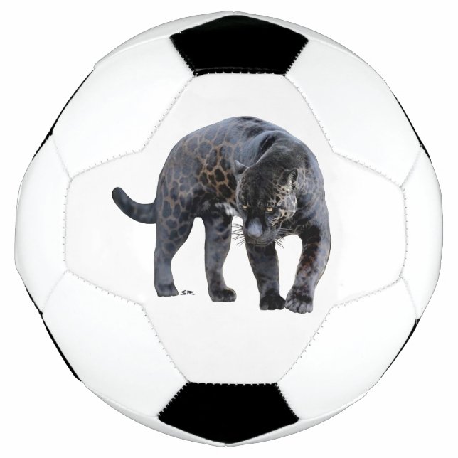 Jaguar Diablo bola branca de futebol (Frente)