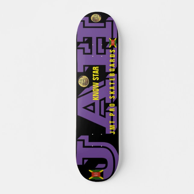 JAH KNOW STAR JMT 7, skateboard de 3/4" (Frente)