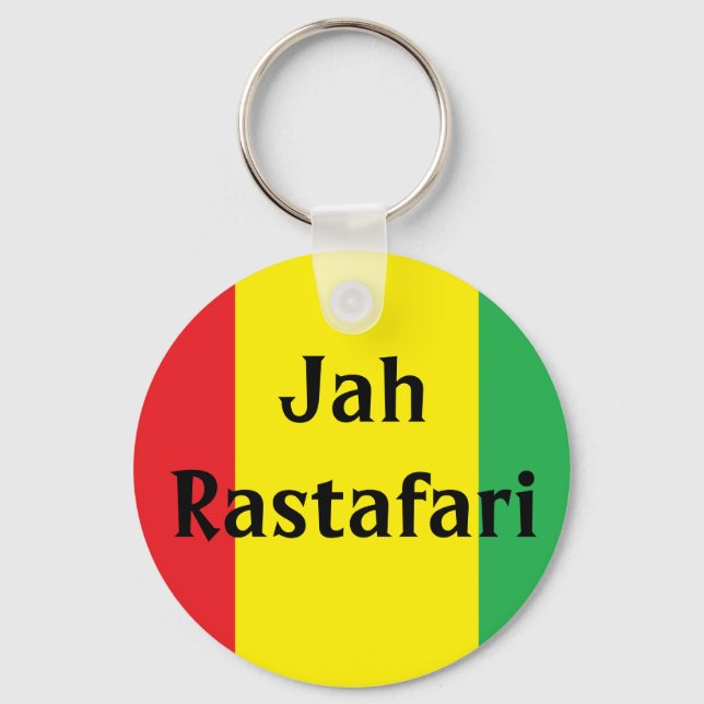 Jah Rastafari Design Rasta Chaveiro (Frente)