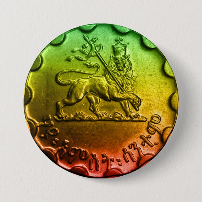 Jah Rastafari Leão de Judah Pins (Frente)