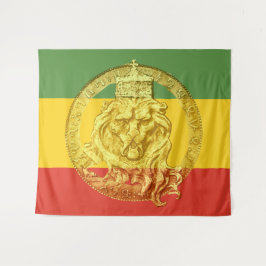 Jah Rastafari Lion da Tapeçaria de Muro Judah