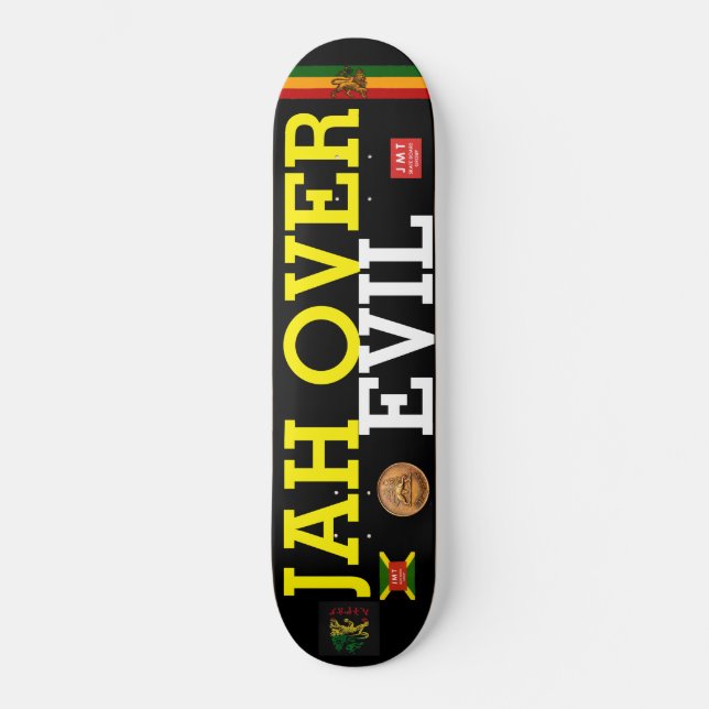 JAH SOBRE O MAL Skateboard (Frente)