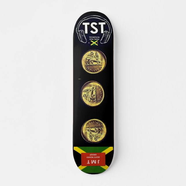JAHMAICA JAHMAICA! Skateboard JMT, deck de 7¾" (Frente)