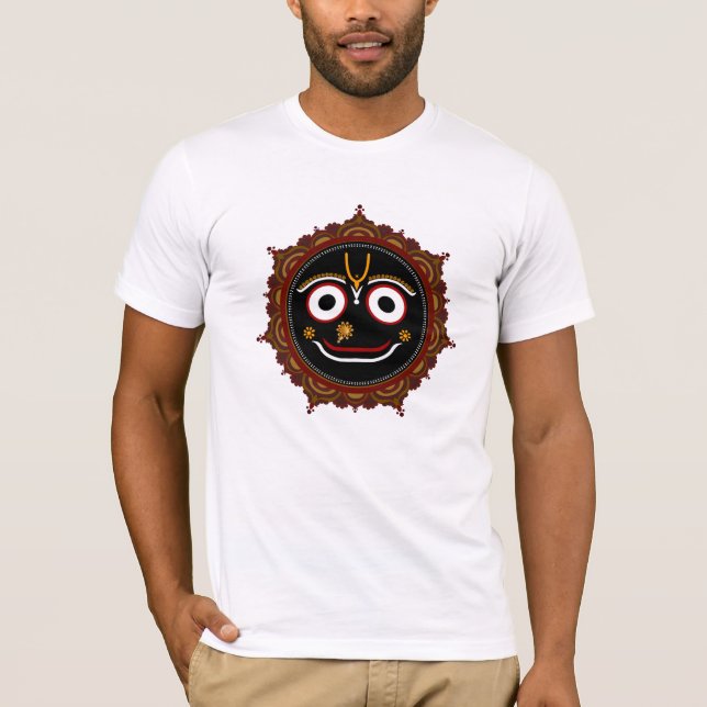 Jai Jagannath - Camisa T-Arte Krishna (Frente)