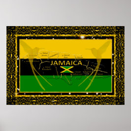 Jamaica Colors Perezes Humming Bird Poster