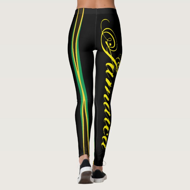 JAMAICA FLAG BLACK LEGGING HAVIC ACD (Verso)
