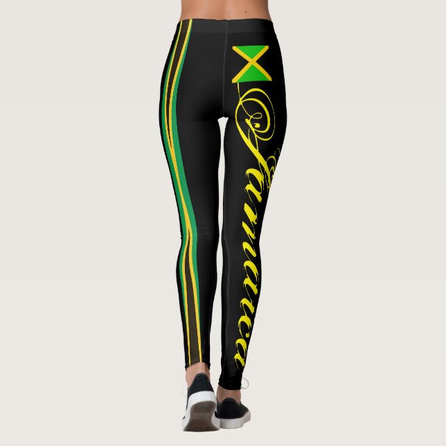 JAMAICA FLAG BLACK LEGGING HAVIC ACD (Verso)