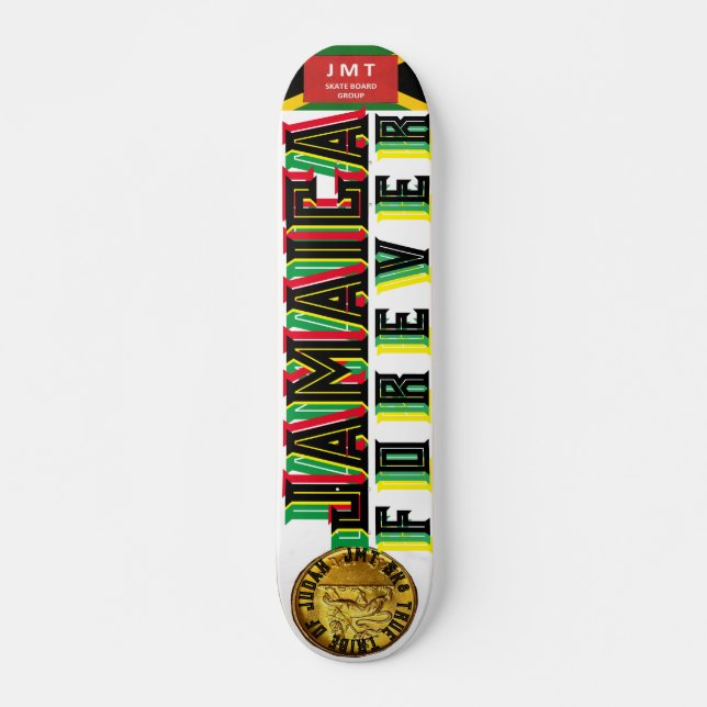 JAMAICA  FOREVER  OIL 7 3/4" Shape de Skateboard (Frente)