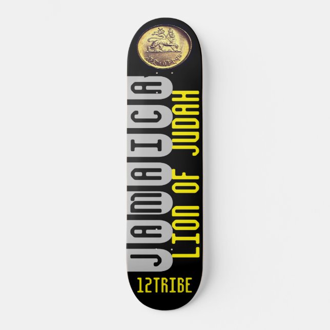 JAMAICA LEÃO DE JUDÁ Skateboard (Frente)