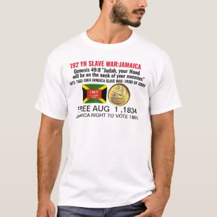 JAMAICA LIVRE 1 AGO 1834 Camiseta Básica Masculina