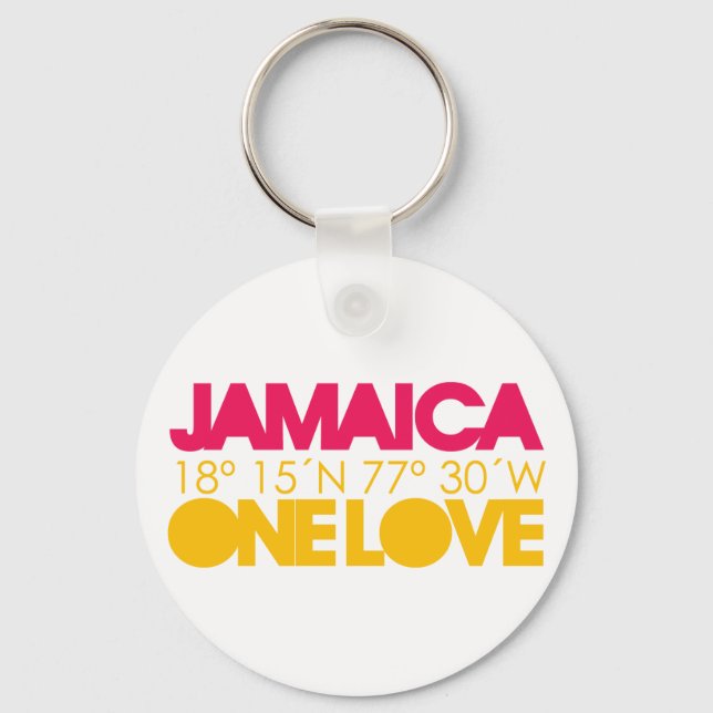 Jamaica One Love Chaveiro (Frente)