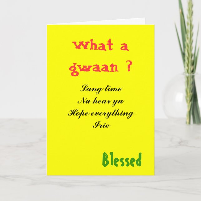 Jamaica patios Cartões de saudação (Frente)