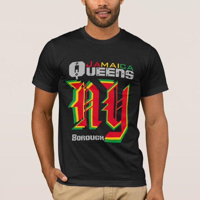 Jamaica Queens Blk. Camiseta (Frente)