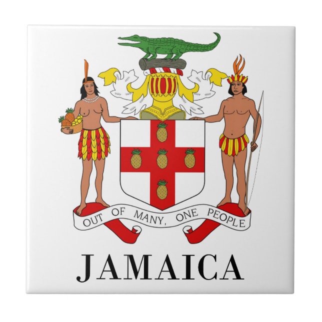 JAMAICA - símbolo/brasão/bandeira/cores/emblema (Frente)
