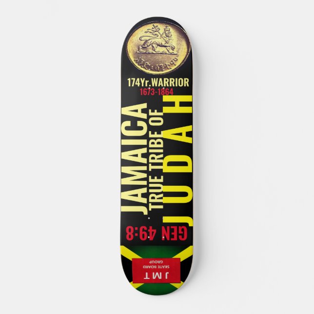 JAMAICA TRIBE DE JUDAH-GEN 49 8 skate (Frente)