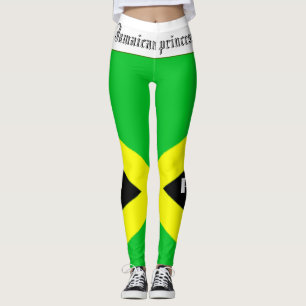 JAMAICAN PRINCESS FLAG LEGGINGS BY. ACD PARÂMICA