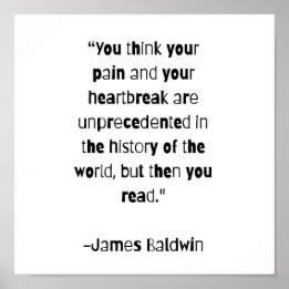 James Baldwin Quote Poster