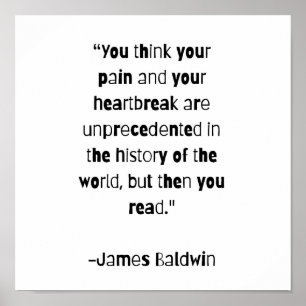 James Baldwin Quote Poster