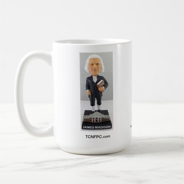 James Madison Bobble a caneca principal da boneca (Esquerda)