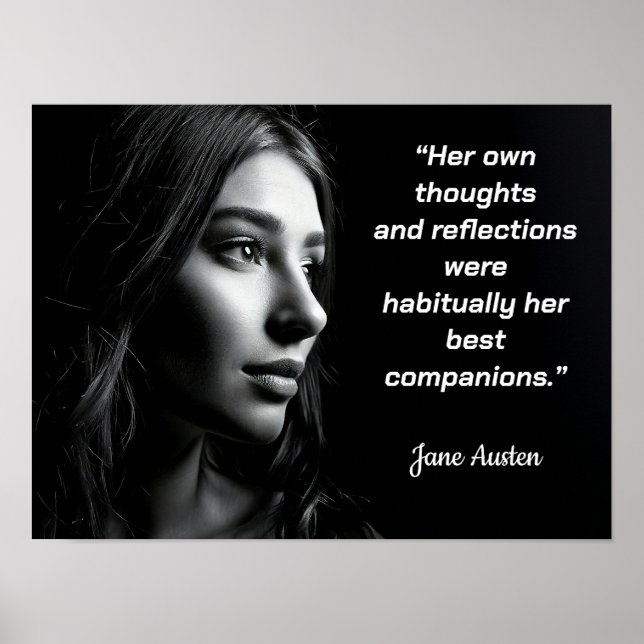 Jane Austen Cote POSTER - Seus Pensamentos (Frente)