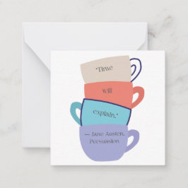 Jane Austen Inspirou Cartão de Nota