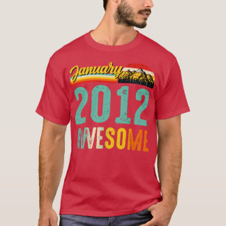 Janeiro de 2012 Camisa de Presente de Aniversário 