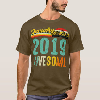 Janeiro de 2019 Camisa de Presente de Aniversário 