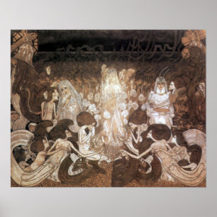 Janeiro Toorop o poster de Nouveau da arte de trê