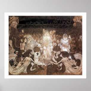 Janeiro Toorop o poster de Nouveau da arte de trê