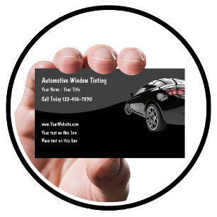 Janela automotriz que matiza cartões de visitas