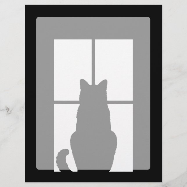 Janela Black Cat Clique para Personalizar um decor (Frente)