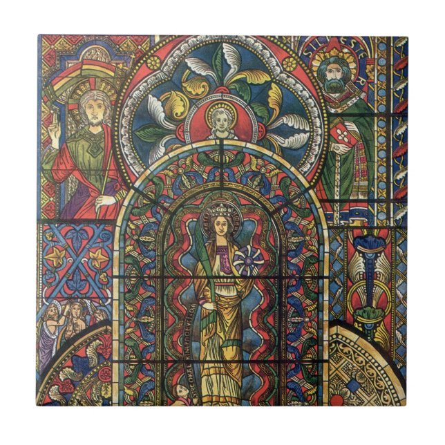 Janela de Vidro da Igreja, Arquitetura Vintage (Frente)