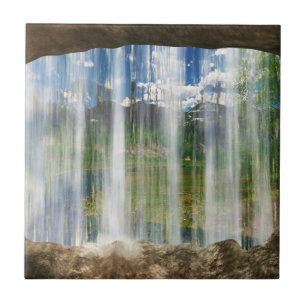 Janela no azulejo/Trivet decorativos de Cwm