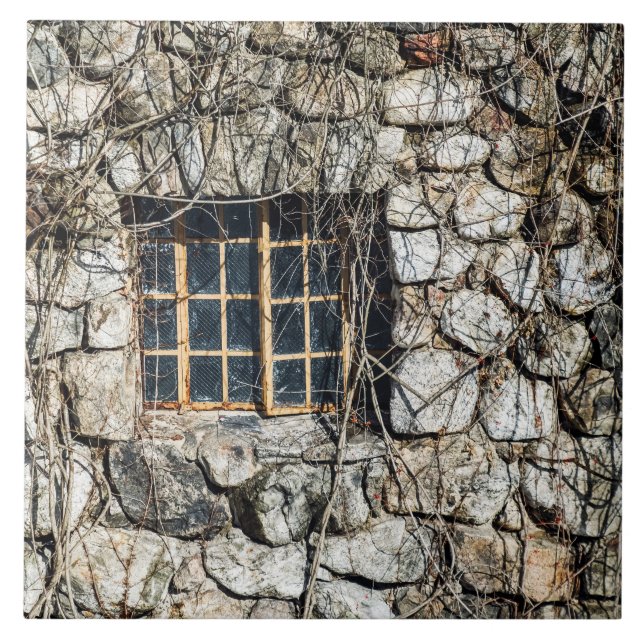 Janela Numa Parede De Pedra (Frente)