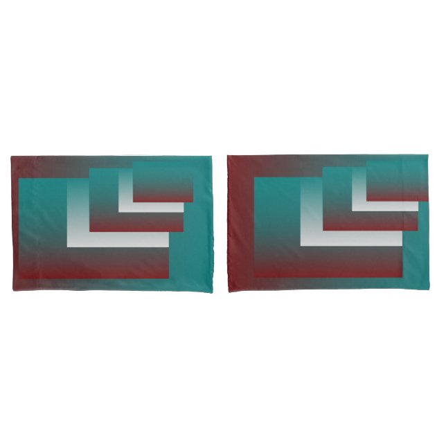 Janelas em branco teal burgundy (Frente - conjunto)