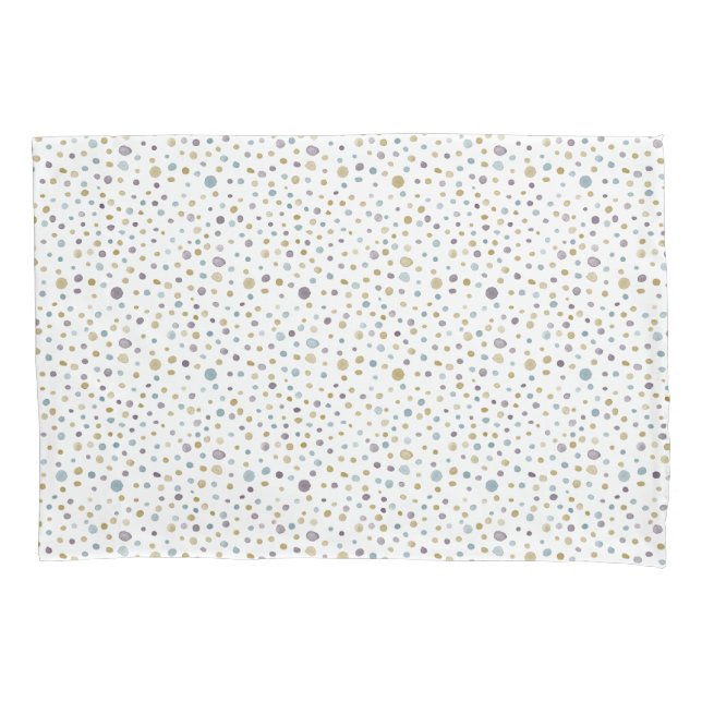 Janet Confetti Watercolor Dots Pillowcase (Frente)