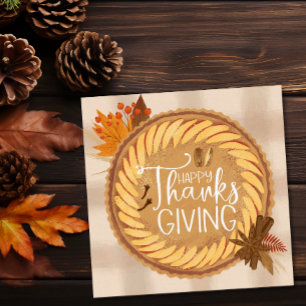 Janta de Ação de Graças Feliz Moderno Convite