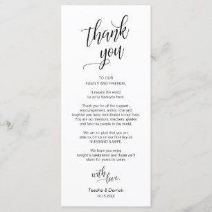 Janta De Casamento, Colocação De Cartões Obrigado