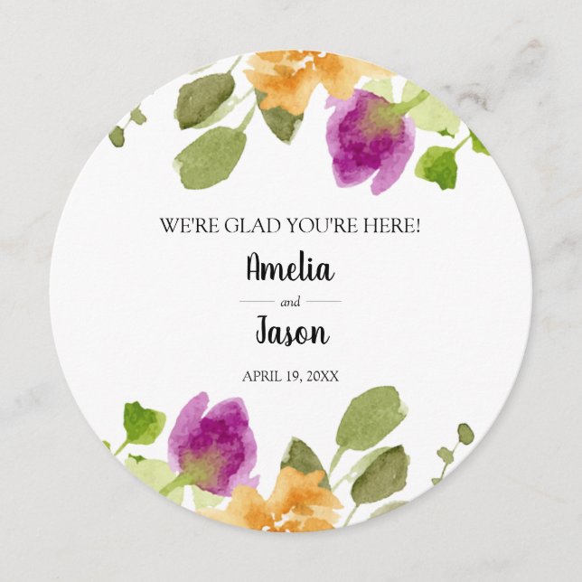 Janta De Casamentos Redondos Obrigado (Frente)