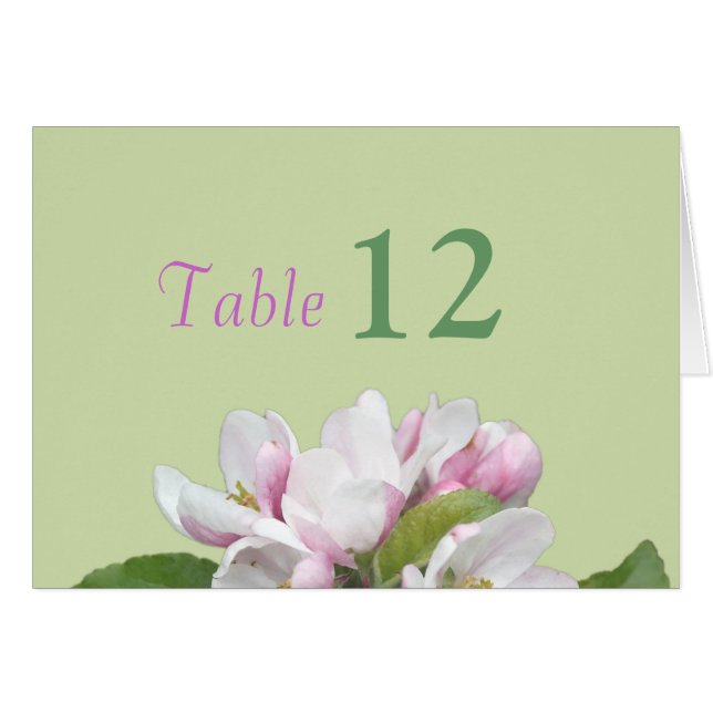 Jantar cartão de número da tabela (Frente horizontal)