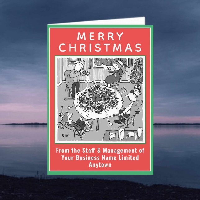 Jantar Colapso De Mesa Em Cartão De Natal De Peso (Criador carregado)